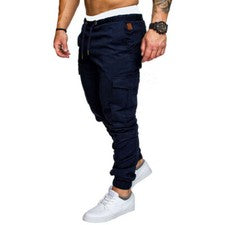 Pantalones Largos De Chándal Casual Para Hombre Moda De Algodón Gimnasio Deporte