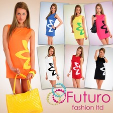 Vestido clásico y elegante para mujer con motivo floral estilo túnica talla 8-16 PA03