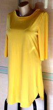 Vestido Mujer Amarillo Hasta la Rodilla, Talla M Nuevo