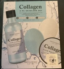 OLIVIA GRACE Colágeno 4 piezas Set Cuidado de la Piel Crema Facial Hidratante y Limpiadora NUEVO