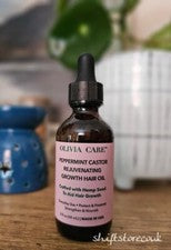 Olivia Care Menta Ricino Rejuvenecedor Crecimiento Aceite Capilar con Semilla de Cáñamo 60 ml