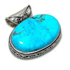 Colgante de joyería de plata esterlina 925 con piedras preciosas de...