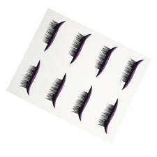4 pares de calcomanías impermeables delineador de ojos de plástico para líneas de ojos pegatinas para belleza
