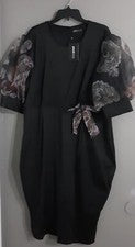 Nuevo-VESTIDO DE MUJER XPLUSWEAR MANGA CORTA/CREBILLA TRASERA CARRERA/CÓCTEL. TALLA 3XL