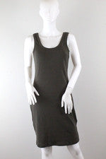 Vestido Para Mujer Acanalado Tanque Mini Talla 1X Funciona Pequeño FASHIONNOVA Color Oliva Nuevo Con Etiquetas