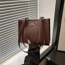 Bolso de mano de cuero PU de gran capacidad para mujer Bolso de hombro Moda callejera