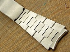 Correa de reloj Baldwin vintage para hombre 20 mm despliegue acero inoxidable sin usar nueva en stock