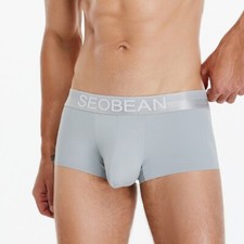 Nuevo en Ropa Interior Cómoda Para Hombre Moda Cintura Baja Seda Hielo Pantalones para Hombre