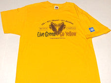 Camiseta de etanol rara vintage de los años 2000 General Motors GM Live Green Go Yellow nueva LG