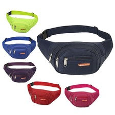 Riñonera unisex cintura hombres mujeres riñonera vacaciones viaje dinero cinturón bolsa billetera