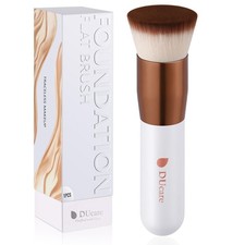 Cepillo base DUcare, cepillo Kabuki tapa plana 1 unidad (paquete de 1), oro rosa