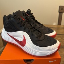 Nike PRECISION 8 MID Para hombres Talla 11 Blanco Negro Rojo IH1105-003 Zapatos ..X1
