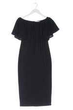 Glamorous Vestido Negro Fiesta Look Línea H Midi Talla 38