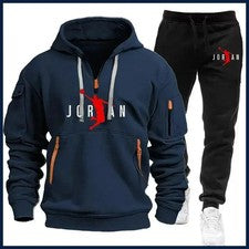 Hombre Otoño e Invierno Moda Tendencia Ropa Deportiva y Pantalones Deportivos Conjunto, Informal