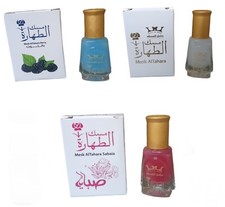 Mezcla de 3 piezas X 6 ml Tahara Musk para mujer blanco, bayas, aceite de almizcle perfume Sabaya