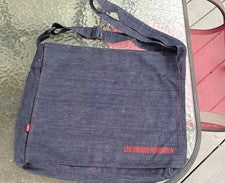 Bolso Mensajero Plegable Levi Strauss Base Denim Pestaña Roja Ligero
