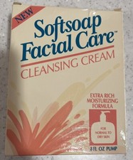 Crema limpiadora jabón suave 1991 de colección 8 oz bomba nueva en caja ~ utilería/pantalla de película