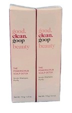 (LOTE DE 2) Bueno. Limpio. Goop Beauty THE POWERSCRUB DESINTOXICACIÓN DEL CUERO CABELLUDO 4 OZ / 113 g