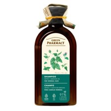 Champú de aceite de ortiga y bardana para cabello normal. Fortalece el cabello, realza el brillo