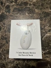 Dispositivo de belleza facial de 7 colores para el cuidado de la cara y el cuello - Nueva caja sellada