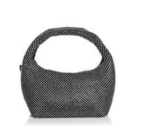 AQUA Maeve Reilly Bolso de Hombro Mujer Mini Hobo Embellecido Estrás -NEGRO