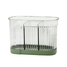 Soporte para utensilios de cocina montaje en pared con escurridor extraíble 20 x 10 x 13,8