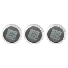 3 Piezas Relojes Moto Impermeable Adhesivo Moto Reloj Digital 3879