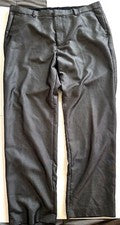 Pantalones de vestir Calvin Klein Designer para hombre pantalones gris jaspeado 36W 30L nuevos sin etiquetas