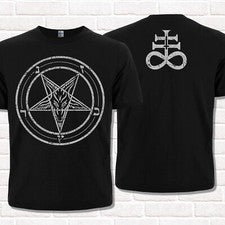 Camiseta Baphomet Pentagram. Simbolismo oculto. Diablo, Satanás, Lilith, 666, Deamon.