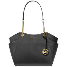 Bolso de Mano MICHAEL KORS Mujer Cuero Saffiano Cadena de Hombro Negro 35T5GTVT3L
