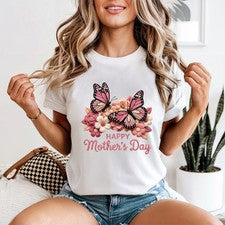 Feliz Día de la Madre Mujer Camiseta Mariposas Mamá Vida Regalo Para Ella