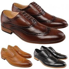Zapatos de traje de boda inteligentes forrados de cuero para hombre Reino Unido 6-12