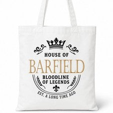 Bolso Shopper Casa Of Algodón Apellido Familiar BARFIELD