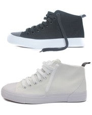 Akedo Mujer Zapatillas Altas Lona Negras Hombre Deporte Cómodas Zapatos Talla 3-12