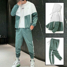 Set Pantalones Con Chaqueta De Hip Hop Para Hombre Ropa De Calle Moda Deportivo