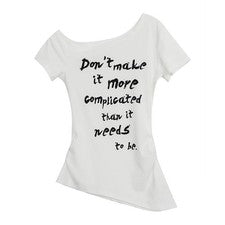 Bequemes Damen Kurzarm Schulterfreies T-Shirt für die tägliche Mode