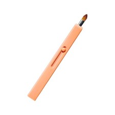 Cepillo de labios retráctil duradero plástico naranja maquillaje herramienta de belleza 1 pieza