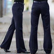 Hombres Pantalones Acampanados Pantalones Formales Campana Parte Inferior Pantalón Traje de Baile Pantalones Pantalones 