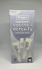 Juego de 4 minis de cuidado del cabello desintoxicante calmar cuero cabelludo Briogeo tamaño de viaje