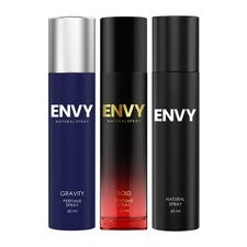 Perfume ENVY Natural Hombre, Audaz y Gravedad - 60 ML Cada uno, Pack de 3