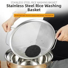 Accesorios de cocina cesta de lavado de arroz asas binaurales para lavar arroz