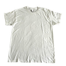 GILDAN Hombre, Camiseta Algodón Pesado, Estilo G5000, Blanco, L
