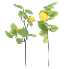 2 piezas elegantes ramas de plástico de imitación decoración del hogar para decoración artística