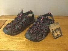 Sandalias de Senderismo GOLA “Shingle 3” para Mujer, Negras/Rosas, Talla 4 - TOTALMENTE NUEVAS