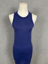 Vestido sin mangas ceñido al cuerpo azul para mujer Hippie Rose talla grande nuevo sin etiquetas