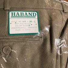 Pantalones de vestir Haband pantalones nuevos con etiquetas estilo #026 caqui tostado para hombre W 28” L 32”