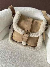 Bolso Bandolera Otoño Invierno Piel de Cordero Bolso para Mujer Moda Gamuza Felpa