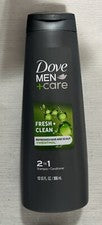 Champú y acondicionador 2 en 1 DOVE Men+Care fresco y limpio + mentol, 12 fl oz
