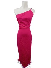 Trendyol Vestido Un Hombro Rosa Elegante Mujer Talla 40 Nuevo con Etiqueta