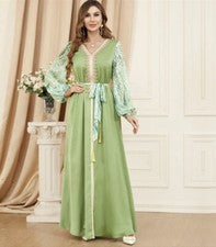 BNSQ 3402# 2023 Verano Nuevo Fresco Moda Para Mujer Vestido Elegante Musulmán Abaya